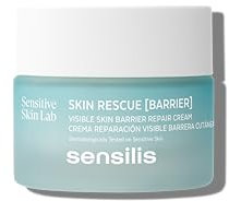 Sensilis - Skin Rescue Barrier, Crema Facial, Repara Profundamente la Piel, Alta Hidratación, Reduce el Enrojecimiento, con Ácido Hialurónico y Ceramidas, Hipoalergénica, No Comedogénica - 50 ml