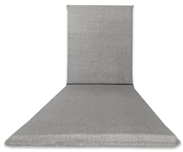 Il Tuo Artigiano Design Cuscino per Lettino Prendisole Tinta Unita Loneta 190x60x4,5cm, Cuscino per Lettini da Spiaggia e Lettini da Giardino, Totalmente Sfoderabile Made in Italy