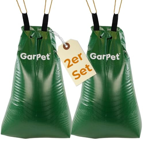 2er Set Baum Bewässerungssack für Bäume Bewässerung Baum Wassersack Baumbewässerungssack Baumbeutel Langzeit Bewässerungssystem Baumbewässerungsbeutel 2 x 75 L