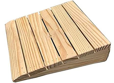 Bordsteinrampe, 7–15 cm hohe Massivholz-Bordsteinrampen, tragbare Schwellenrampe, für Laderampe, Gehweg, Auto, Roller, Fahrrad, Motorrad, Rollstuhl (Größe: 38,8 x 35 x 15 cm)