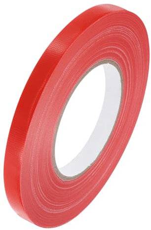 QUARKZMAN Ruban Adhésif Gaffeur Coloré, Rouleaux Rouges 1/2 x 60 Yards, Ruban Mat pour Albums Photo DIY, Décoration de Cadeaux, Fonds, Câbles, Sols - 1 Pièce