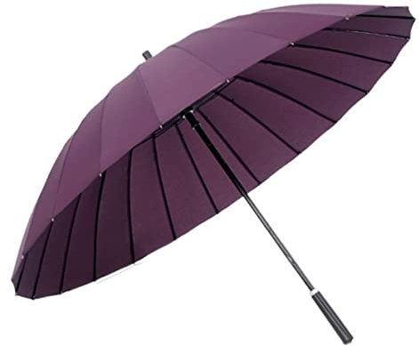 MCLIUJIA Regenschirm Winddichter Großer Regenschirm Herren Business Outdoor Regenschirm Golfschirme Regensturm Damen Regenschirm Sonne Regenschirm(Purple)