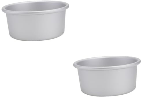 OKUMEYR 2 Pezzi 5 tortiera in alluminio anodizzato per cheesecake per la cottura tortiera rotonda mini tortiere mousse da 5 pollici rotonda con fondo removibile