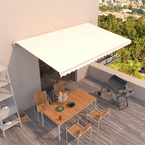 Furniture Select Manual Markise, einziehbar, 500 x 350 cm, Creme