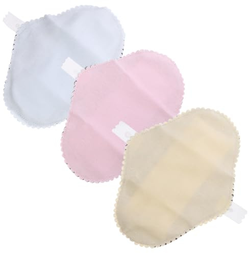 BEBEMOKO 3pcs Menstrual Pads Women Graphene Sanitary Napkins Reusable Washable Button Snap for Incontinence