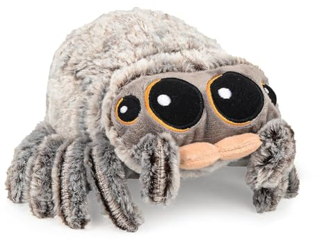 CelestiMingle Niedliches Spinnen-Plüschtier 8.2 Zoll | Realistische Plüschspinne mit großen Augen, Süßes Heimdekoration, Geschenk Halloween für Kinder und Erwachsene