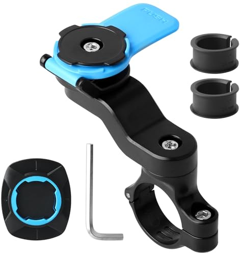 Soporte Moto para QuadLock, Soporte Universal Bicicleta se Puede Instalar Fácilmente en Manillares de 25,4 mm, Prueba de Golpes, Desmontable, Compatible con Varios Modelos de Teléfonos