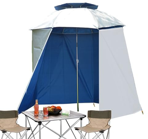 Sports Umbrella Tent - Waterproof Outdoor Shade Parasol, Durable Windproof Fishing Shelter with Protective Skirt Cloth | Compact UV Resistant for Rainy and Sunny Conditions Anglers Garden Travel