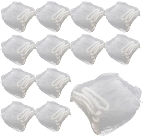 YUVKIN 100 Pièces Filtre d'Évier Jetable Sac de Filtre Élastique pour Évier de Cuisine et Salle de Bain, Filet de Drainage Anti-Obstruction