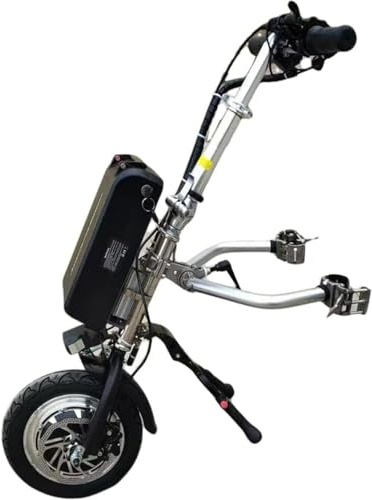 Rollstuhl zuggerät,Reichweite 55 km Elektro-Handbike-Rollstuhl-Aufsatz, 48v 15 Ah Lithium-Batterie, tragbare elektrische Mobilitätshilfe,Rollator elektrisch Typ B