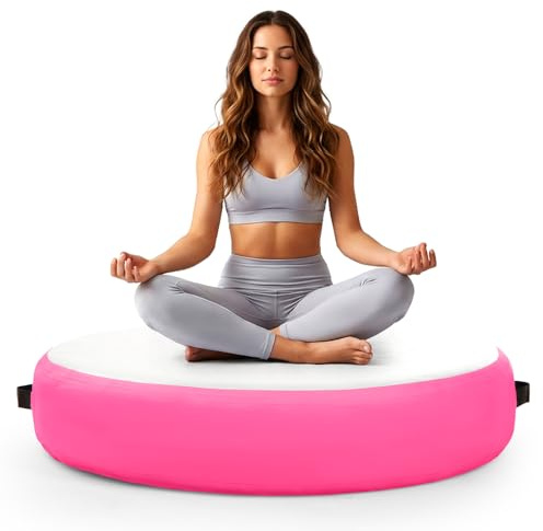 ARATERVIO 100 x 20 cm aufblasbare Sportmatte Airtrack für Yoga, Gymnastik, Turnen und Fitness, rutschfeste Trainingsmatte für Heim- und Outdoor-Übungen, tragbar, strapazierfähig und leicht