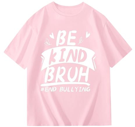 Camiseta gráfica para niñas, manga corta, camiseta casual, cómoda camiseta de verano para adolescentes, adolescentes y niños con mensaje positivo y estampado dulce