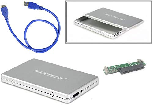 Vetrineinrete® Box Case Esterno per Hard Disk SATA 2,5 HDD SSD USB 3.0 Custodia Esterna alloggio Disco Rigido Backup C8