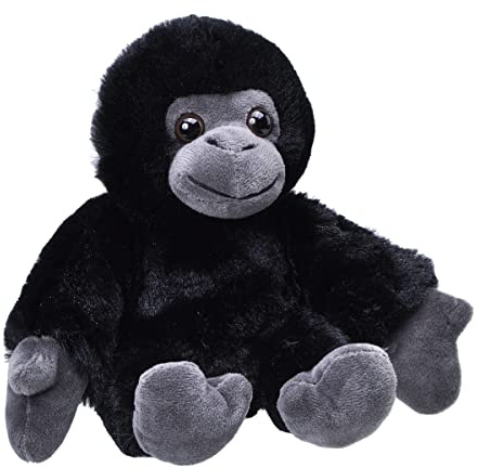 Wild Republic Hug’EMS Gorille, Animal en Peluche, 17 cm, Grand Cadeau, Jouet Éducatif, Peluche Écologique, Rembourrage Fabriqué à Partir de Bouteilles d’Eau Recyclées