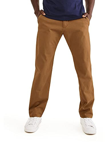 Dockers Men's Athletic Fit Ultimate Chino Pants with Smart 360 Flex, Dark Ginger, 38Wx32L