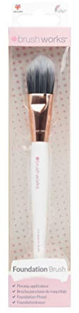 Brushworks Foundation Brush White & Gold Pinceau applicateur