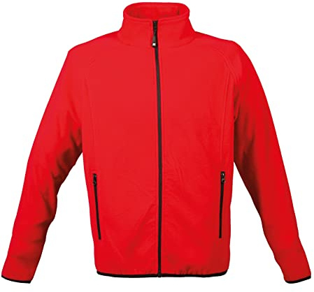 Niscioma Felpa Zip Intera Uomo - Maglia Tuta Felpata Invernale Maglie Senza Cappuccio Tinta Unita, Felpe da Lavoro 100% Poliestere con Tasche Fondo Elasticizzato, Modello Met