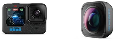 GoPro HERO12 Black - Action camera impermeabile con video Ultra HD 5.3K60, foto da 27 MP, HDR, sensore di immagine da 1/1,9 Max Mod 2.0 (HERO12 Black) - Accessorio ufficiale