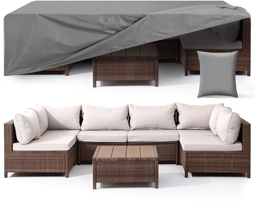 Navaris Housse table de jardin - Bâche imperméable coupe-vent et résistante aux UV 180 x 120 x 71 cm pour table barbecue chaise mobilier extérieur