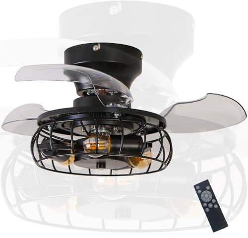 Fachae Vento Industriale Lampadario Con Pale Ragazzi Camera Da Letto Lampada Ventilatore Da Soffitto Plafoniera Con Ventilatore Da Soffitto Luci Del Ventilatore Design Personalizzato Da 19,7 In
