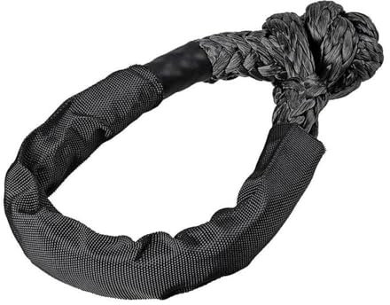 WANGBINGXING Eslinga Grillete Blando sintético de Resistencia a la Rotura 20t 1/2 X grilletes rugosos de 22 Pulgadas con Funda Protectora for la recuperación de vehículos Eslingas(A)