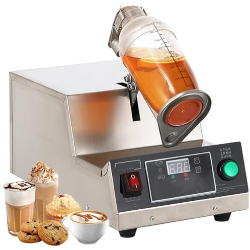 XNXYSMKJ 80w Milk Tea Shaking Machine with Digital Display,530ml/700ml Electric Milk Shaker Machine,1-180s Timer,280r,Auto Tea Milk Making Machine