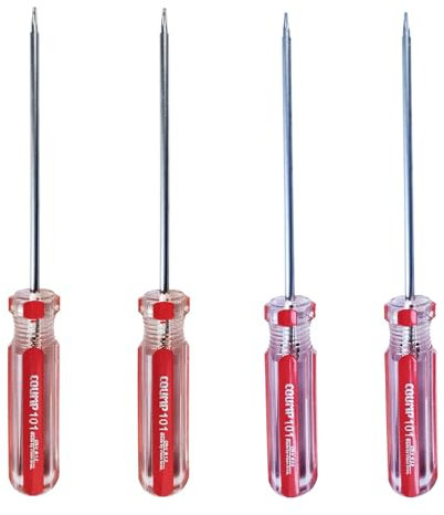 Uacen Pentalobe Star Schraubendreher,5-Punkt 0.8 1.2 Präzisionsschraubendreher Set oder P2 P5 oder TS1 TS4 für kleine Elektronik, Uhren oder empfindliche Maschinen