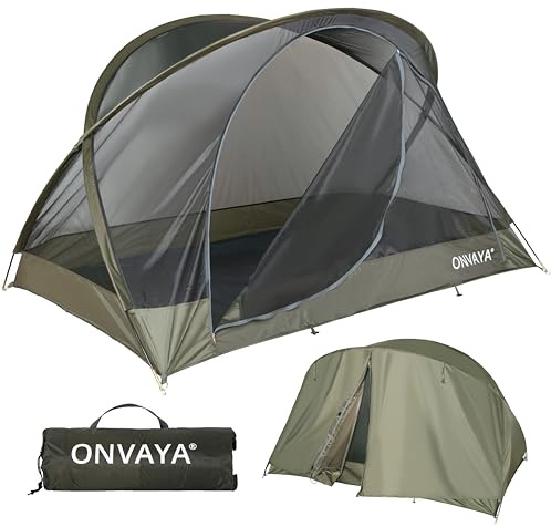 ONVAYA® Insektenschutzzelt ǀ für 2 Personen ǀ einfacher Aufbau ǀ Moskitonetz für Camping, Terrasse oder Park