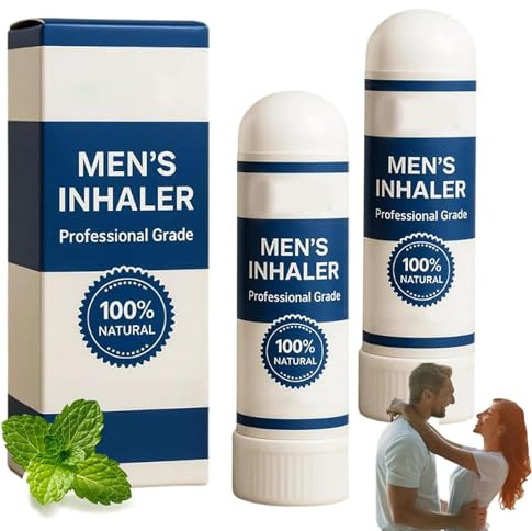 Inhalador para hombres, inhaladores nasales complejos para hombres, nasal natural, para restaurar la energía y la vitalidad (2pcs)