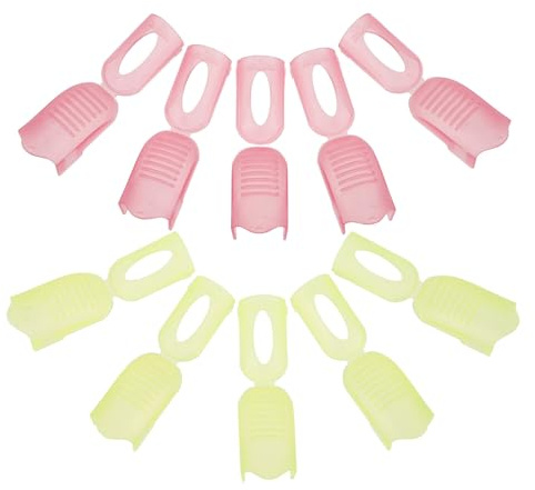 WEKADRIN 10 Stück Nagellackentferner Wickelwerkzeug Verstellbar Kunststoff Nagelclips Reisegröße Nagelentferner Wrap Tool für Gelnägel