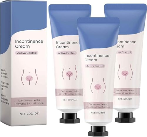 Crème corporelle pour femmes contre l'incontinence, confort et confiance en soi, protection anti-fuites, apaise et protège, réduit l'inconfort.