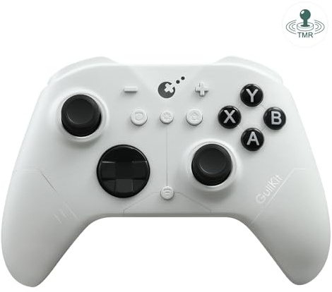 GuliKit ES PRO Wireless Gaming Controller for Switch 1/2,PC,Steam Deck | 3.25ms Low Latency, Magnetic TMR Joysticks, Hall Effect Triggers, Switch1/2 Wake-Up, Tactile Switch D-pad