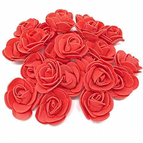 Dekorative Rosen aus Schaumstoff, 30 mm, rot 30 mm rot