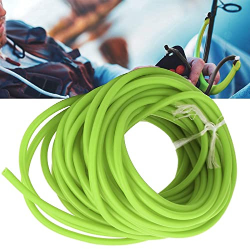 Mutuer Élastique Creux en Latex Naturel pour Lance-Pierres, 32.8ft Latex Tube Bande Élastique Corde 1.7mm ID/4.5mm OD pour Slingshot Catapult Chasse en Plein Air(Vert)