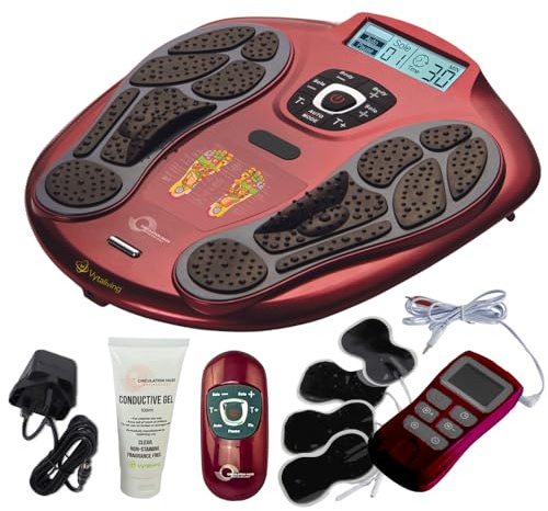 VYTALIVING Circulation Maxx Reflexology Foot Massager - EMS Foot Massagers for Leg Pain and Circulation, Reduce Swelling & Water Retention in Legs & Feet | TENS Machine Included
