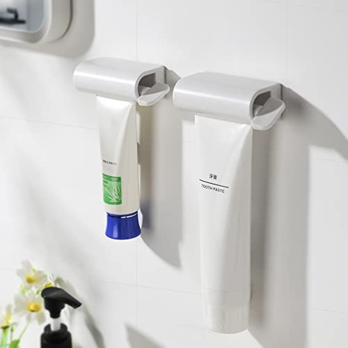 CORNERIA Dentifrice à Tube Roulant avec force magnétique，Pressoir à dentifrice de grande taille auto-adhésif - Distributeur de dentifrice avec aimant