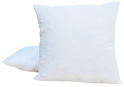 JACK 2er Set Innenkissen XXL Kissenfüllung Inlett 50x50cm Wasserfest Wetterfest Kopfkissen Zierkissen Outdoor Kissen