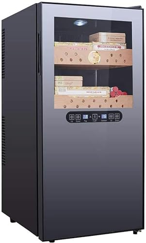 XENITE Gabinete termoeléctrico para Puros - Enfriador de medicamentos - Refrigerador de Bar - Gabinete para Puros de Vino con encimera - Refrigerador Independiente con Pantalla Digital LC/1pc