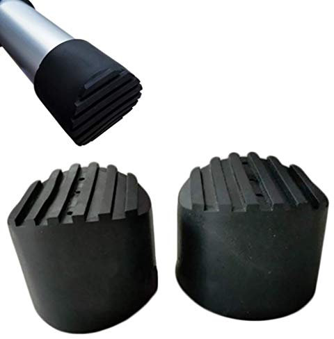 Scaletta telescopica con piedini antiscivolo in gomma di ricambio per scaletta, kit di scarpe, tappetini per piedi, copertura, per scaletta di estensione, parti di scala, accessori (2 pezzi) (60 mm)