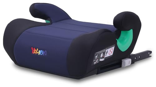 YALION Sitzerhöhung Auto Kinder Kindersitzerhöhung ISOFIX, Dunkelblau | Nach i-Size Norm R129, Kinderautositz/Autositz für Kinder 125-150cm(ca. 6-10 Jahre), 3-Punkt-Gurt