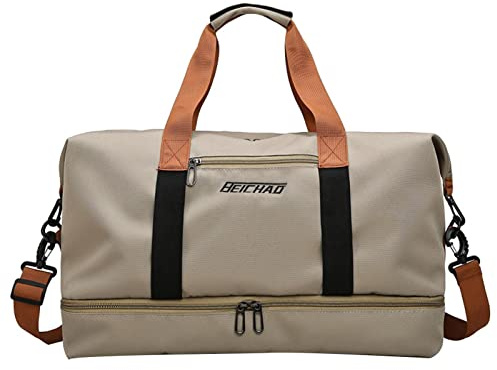 Sporttasche Reisetasche Damen und Herren, Weekender mit Schuhfach & Nassfach, Travel Bag Weekender für Reisen Gym Yoga, Handgepäck Tasche für Flugzeug