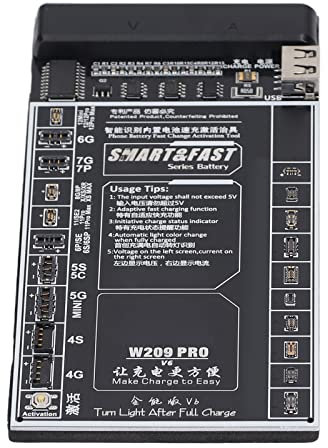 Battery Quick Charging Activation Board, Battery Tester Activation Board LED Display Battery Tester PCB Smart Identification Battery Repair Circuit Board for Home