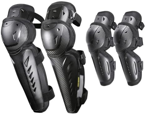 Yoeoefuo Knieschoner Knee Sleeves Motorrad Knieschützer Set Unisex Motorrad Reiten Knieschutz Fallschutz Und Winddicht Und Warm Einfaches An- Und Ausziehen Motorrad Knieprotektoren Für Erwachsene (Si