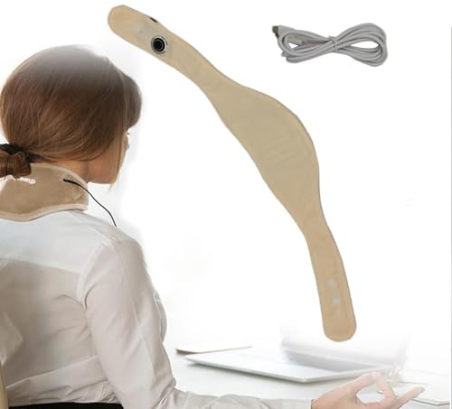 ycezw Nackenwärmekissen, Nackenwärmekissen | Beheizbarer Halswärmer, tragbar, tragbar, Halstuch | Tragbarer Nackenwärmer mit USB-Stromversorgung für Damen, Herren, Zuhause, Schlafzimmer