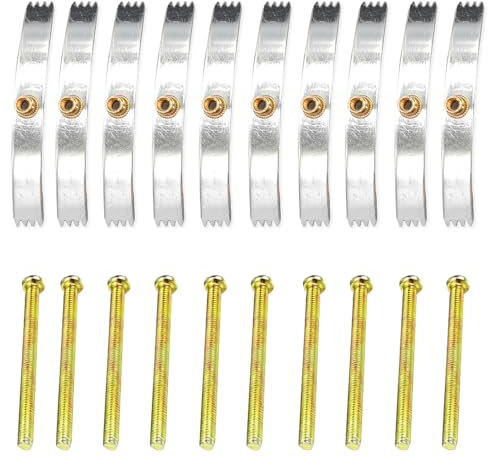 10PCS Back Box Repair Clip, Switch Cassette Repair, Wall Socket Repair Tool, Switch Socket Screw Hooks, Universal 86 Type Switch Box Repair Tool, Wall Outlet Switch Accessories