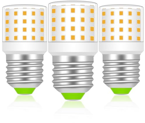 TRIJZHOU E27 Glühbirne 6W AC100-265V Warmweiß 3000K 3er-Pack | nicht dimmbar, ersetzt 60W Halogen, 806 Lumen, kein Flackern, Maiskolben