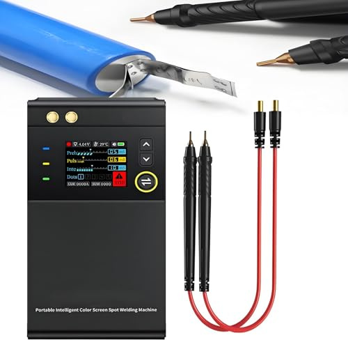 smafoseedding Poste À Souder par Points 2 en 1 avec Batterie Externe Et Écran Couleur 1,8 - Poste À Souder par Points pour Batteries, Technologie Dual Pulse | Charge Rapide 5000 mAh