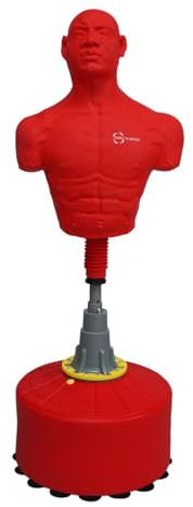Fristående boxningssäck – stor 170–175 cm Body Opponent-dummy (BOB) med fyllbar bas för boxning, kickboxning och kampsport träning – träningsutrustning för hemträning av Body Revolution