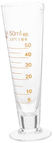 GLEAVI Vaso Medidor de Vidrio Boquilla Cristalería Medición de Experimentos Químicos y Cocina
