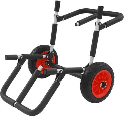 SUP Transportwage 80 kg Traglast Kayak Transport Trolley für 2 Kajaks oder SUPs Surf Board Transport Kajakwage mit Sicherungsgurte